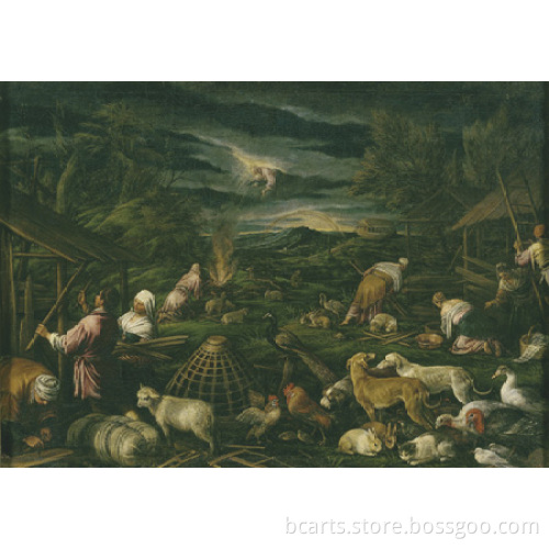 Best Price High Quality Famous Village Life Oil Painting for Home Decor